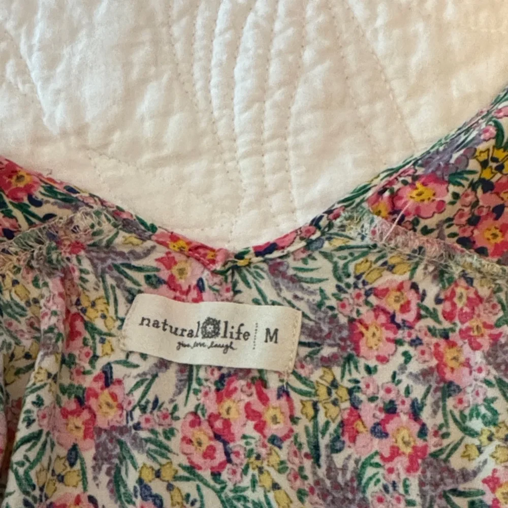 NATURAL LIFE Floral Mini Dress - Pink and Cream - Picture 3 of 6